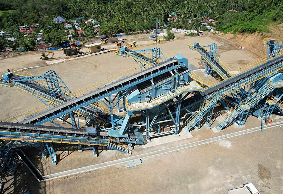 Structure en acier pour les installations de broyage et de criblage