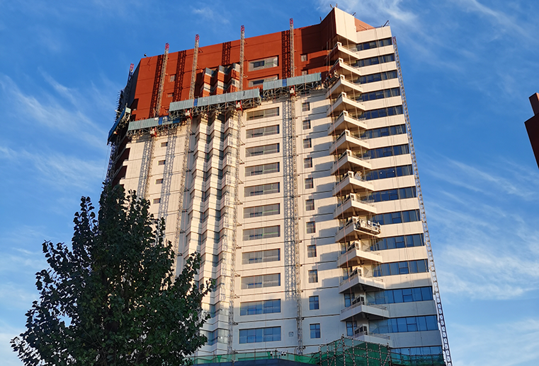 GOWE電気マスト登山作業プラットフォーム-公共建物