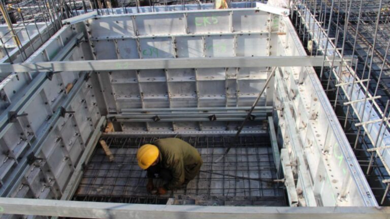 gowe aluminum formwork on site